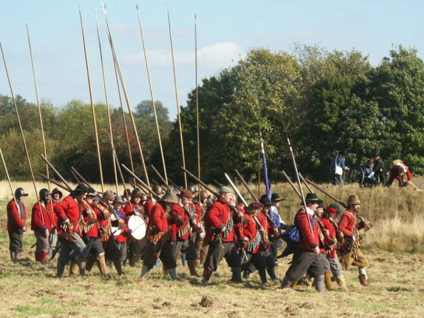 Re-enactment The Siege of Bolingbroke Castle by Dave Hitchborne