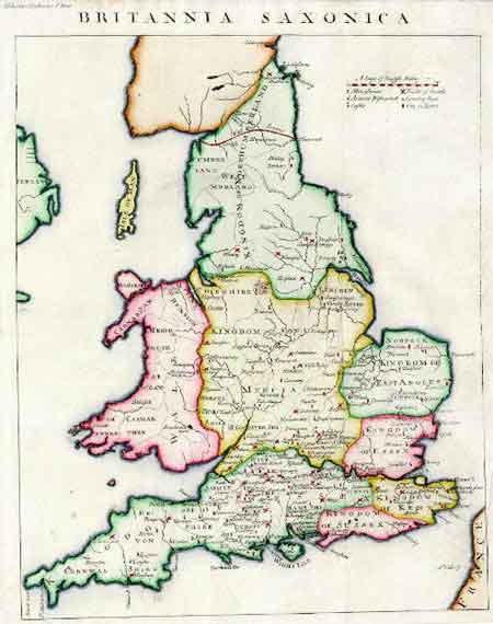 Map of Anglo-Saxon Britain 